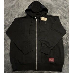 XL BTS Map Of The Soul ON:E Zip-Up Hoody Adult Black Concert Sweatshirt